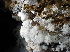 Nacieki aragonitowe w „Red Seas”, jaskinia Lechuguilla